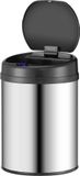 Juskys Automatische Prullenbak / Afvalemmer / Sensorprullenbak - 30 Liter - Zilver - Rond