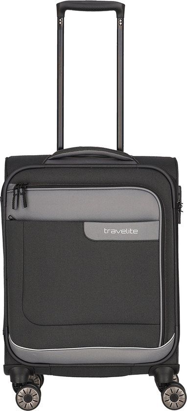 Travelite Viia - Handbagage Trolley - 55 cm - Grijs - Softcase - 4 Wielen - 34L