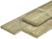 Merkloos Tuindeco Midden-Europees grenen tuinplank gedroogd, groen geimpregneerd, geschaafd 4rh 1,5 x 14,0 x 500 cm