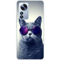 Xiaomi Mi 12 Pro Cat met bril Siliconen hoesje