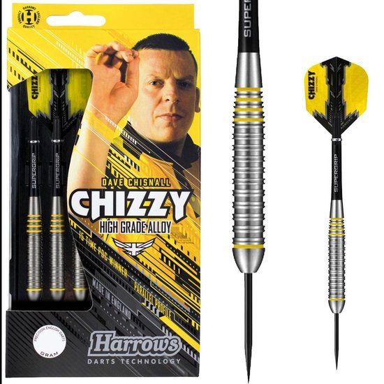 Harrows Dave Chisnall Brass Steel Tip Darts - 22g