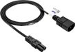 Akyga AK-PC-15A Stroomkabelverlenging IEC C7 / C14 1,5 m CCA zwart