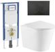 Geberit QeramiQ Dely Toiletset - Mat Zwart
