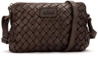 Pikolinos Faura Schoudertas voor dames, bruin, geruit, leer/textiel