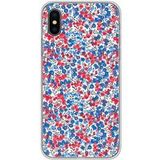 Apple iPhone X, Apple iPhone XS liberty wiltshire bleu bedrukt siliconen hoesje