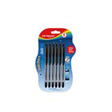Keyroad Soft Jet Balpen Zwart 0.7mm - 6 Stuks