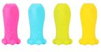 Deli 100127946 Poignée de crayon compressible - Bleu, Rose, Jaune, Vert (4 pièces)