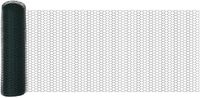 vidaXL Hexagonale omheining met palen, 100 x 0,6 m, PVC-coating op staal