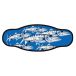 Best Divers Masque de plongée Bande néoprène bleue Bleu One Size