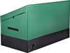 Boîte de rangement de jardin étanche 155x63x75x52 CM 600 Litres Vert/Noir