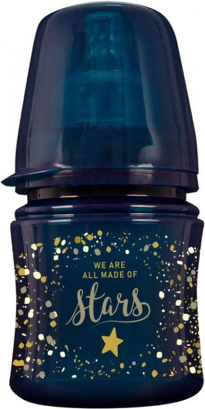 Lovi Stardust Babyfles - 120 ml - Marineblauw - 0+ maanden