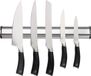 Rockingham Forge Messenhouder met 5 Keukenmessen, Zwart
