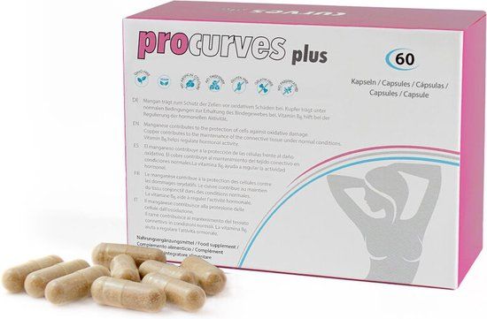 Procurves Plus - Natuurlijke Borst Vergroting Pillen 60st | Cadeau voor Vrouw