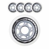 Tempish Woow Inline Hockey Skater Wheels Silver 76 mm - 78A