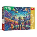 Trefl The Treflik Family, Inspired By Art, Ruimtefantasieën – 100 pièces – Puzzles colorés avec des personnages de contes de fées, divertissement créatif, plaisir pour les enfants à partir de 5 ans