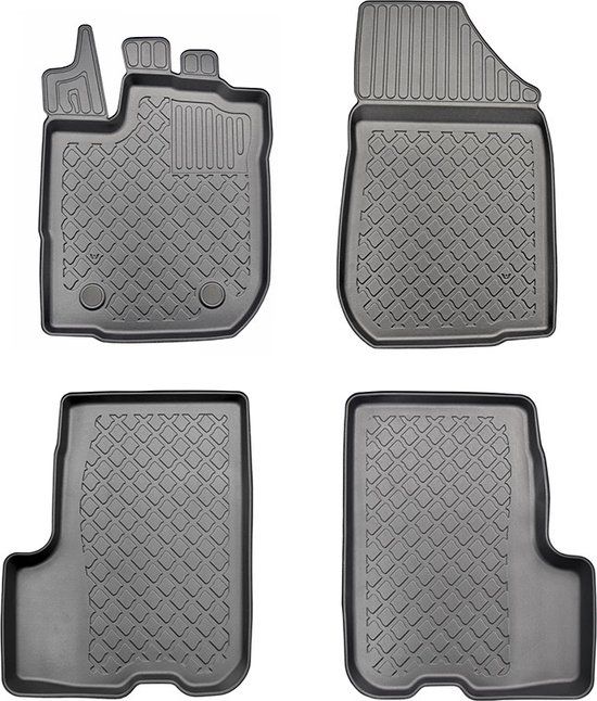 Winparts GO! Aristar Guardliner TPE Rubber Vloermatten Set Zwart 4 Stuks - Dacia Logan II / Logan II MCV 5-Zits 2013-2021