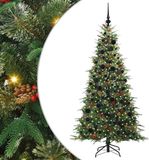 vidaXL Kunstmatige Kerstboom met 300 LED Groen 180 cm PE en PVC