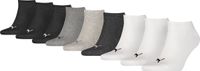 PUMA 9-Paar Sneaker sokken - Katoen - Invisible - Voordeelverpakking enkelsokken voor dames en heren - 42