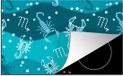 Merkloos KitchenYeah® Inductie beschermer 77x51 cm - Schorpioen - Zodiac - Patroon - Inductiebeschermer