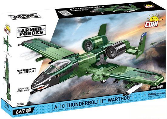 COBI 5856 A10 Thunderbolt II Warthog Desert Bouwstenen