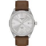 Tissot T1514221603100 Herren-Solaruhr PRC 100 mit Lederband Braun