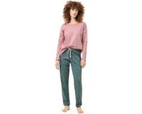 Mey Pyjama Lang Serie Little Berries Vrouwen Secret Forest Gestipt Lange mouw Katoen