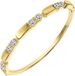 Lucardi Dames Ring met zirkonia - Ring - Cadeau - 14 Karaat Goud - Geelgoud