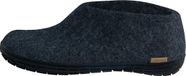 glerups Dames en Heren slippers Naturkautschuksohle Wol Blauw