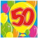 Folat Servetten 50 jaar Ballonnen (20 stuks)