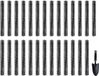 VEVOR Dakgootborstel, 24,4 M Lengte, 110 Mm, Dakgootreinigingstool, Maaiveldgootborstel, Bladbescherming voor Dakgoten 12,7 Cm, Verwijdert Moeiteloos Bladeren en Vuil van Het Dak, Set van 27