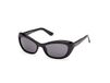 Guess GU00286 Shiny black Cat Eye Zonnebril Vrouwen