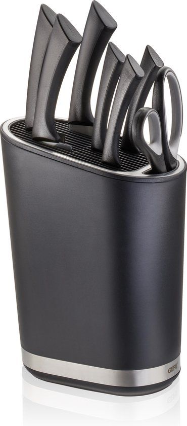 Gefu Smartline Messenblok - Zwart | Kunststof | 28 Messen