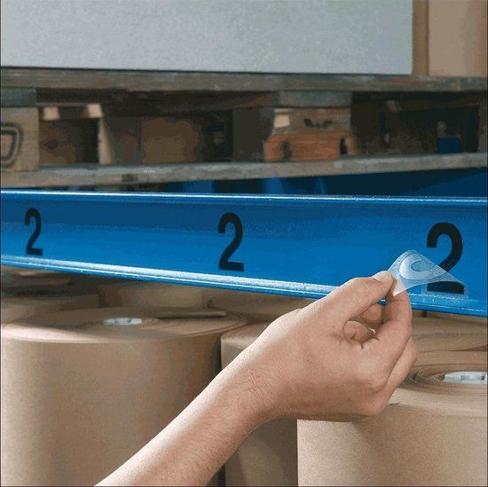 Merkloos / Sans marque Zwarte Cijfer Sticker 9 - 50mm - Vinyl - Waterbestendig