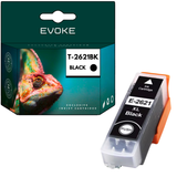 Evoke Compatible Ink for Epson T2621 2621 C13T26214010 Black 22ml 900 Pages Expression Premium Xp-510 Xp-520 Xp-600 Xp-605 Xp-610 Xp-615 Xp-620 Xp-625 Xp-700 Xp-710 Xp-720 Xp-800 Xp-810 Xp-820