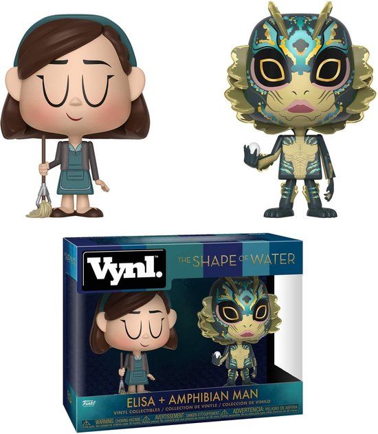 Funko The Shape of Water Vynl: Elisa + Amphibian Man 2-Pack Action Figures