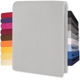 CelinaTex 4588 Lucina Topper Hoeslaken, 180x200-200x200, Zilver/Grijs