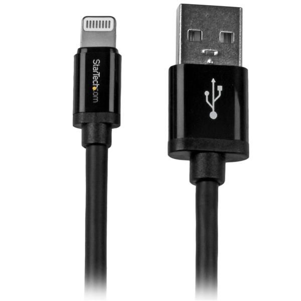 StarTech.com 2m Lightning naar USB Kabel - Zwart