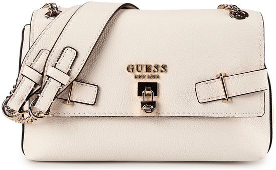 GUESS Yesba Convertible Xbody Flap Cream White schoudertas
