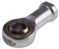 RS PRO 66 mm stalen scharnierkop, as-Ø 10 mm, binnendraad M12 bus