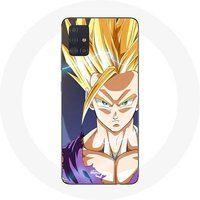 Maniacase Hoesje voor Samsung Galaxy A51 5G Manga Dragon Ball Sangoku Geel