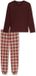 SCHIESSER Pyjama lang Heren Praline Effen Katoen 3XL