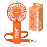 Fisura Draagbare ventilator "I'm Hot", oranje