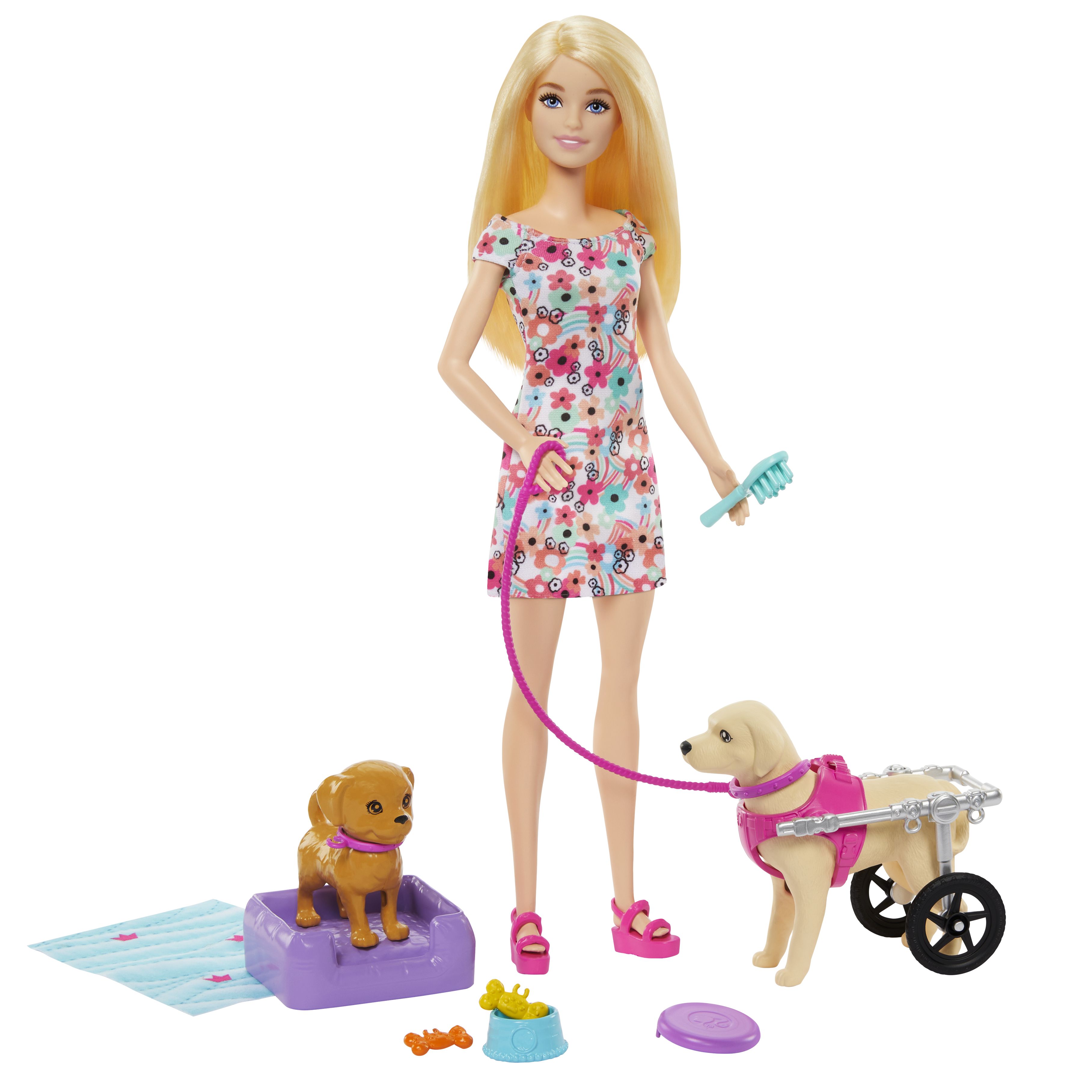 Barbie Pop met Hondenduo en Accessoires - Meerkleurig