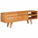 vidaXL TV-kast met plank Bruin 110 x 30 x 40 cm Massief Acacia Hout