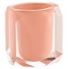 Gedy Chanelle portacepillos, Hars, Zalm, 7 x 9 x 10.5