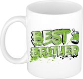 Bellatio Decorations Mok - Groen - Keramiek - 300 ml