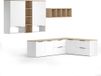 Vicco Wido Meuble TV – 9 éléments Blanc/Sonoma