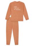 SCHIESSER Pyjama lang Meisjes Effen Lange mouw Katoen/Polyester Rotan Maat 176