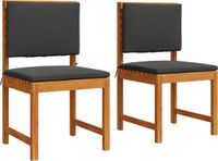 vidaXL - Tuinstoel - 2 stuks - Massief acaciahout - Bruin