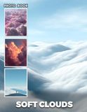 Soft Clouds Photobook: Dreamy Cloudscape Photography Showing Fluffy Cloud Formations And Serene Sky Scenes